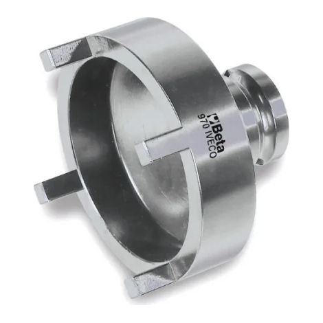Beta – Clé à douille sectorielle 61,5mm pour écrous de moyeu Iveco Daily – Diamètre extérieur 74,8mm – Poids 450g – 1 pièce - 970IVECO