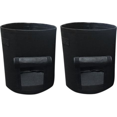 Lot de 2 sacs de culture en feutre pour plantes, 10 gallons, en tissu non tissé, pour la culture de pommes de terre en serre ou en potager. (1/5)