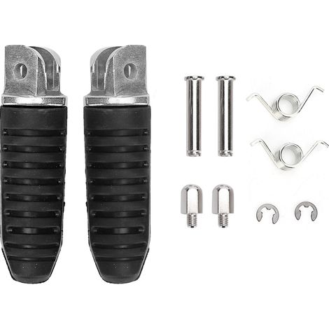 Repose-pieds avant aluminium noirs 2 pièces compatibles Suzuki DL650 V Strom 2004-2012 (1/5)