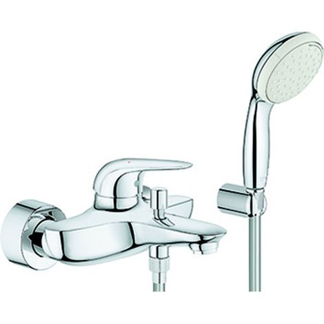EH-Wannenbatt. Eurostyle 237293 con set di supporti a parete, leva chiusa, cromato