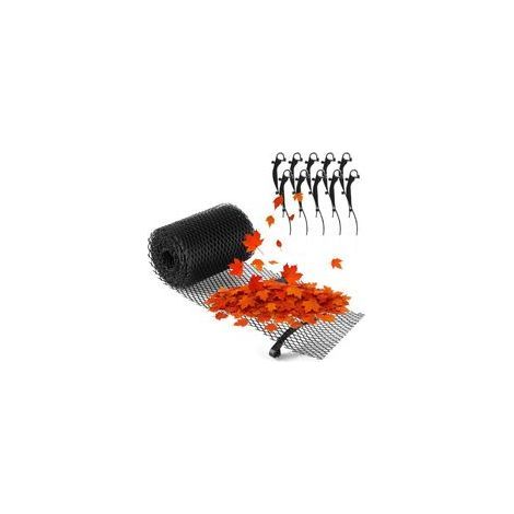 m Rouleau de ètres de Protection de gouttière pour Maison, abri Voiture, écurie avec 10 Pinces découpable kit de Protection de gouttière (1/5)