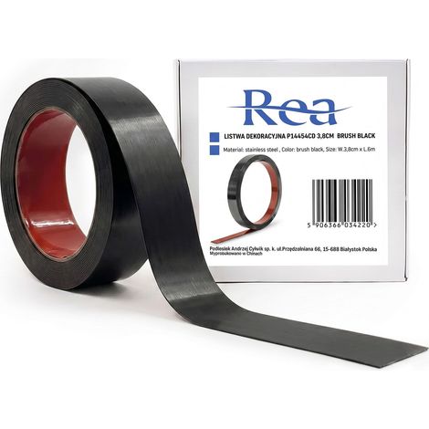 Baguette Décorative Adhésive Rea P14454Cd Brush Black (1/5)