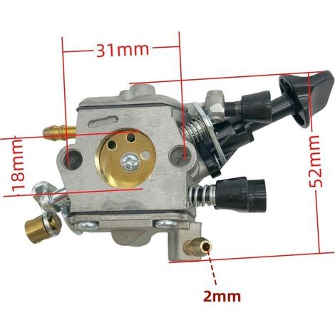 Carburateur compatible souffleur Stihl BR350 BR430 SR430 SR450 – Modèle C1Q-S210B, réf 909-197, pièce durable haute performance (1/5)