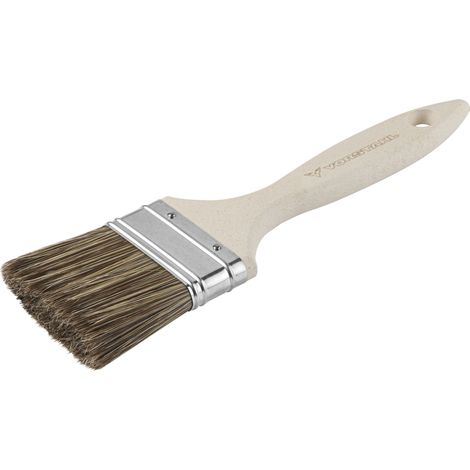 Pinceau plat en bois pour peinture acrylique 25 mm Vorstahl (1/4)