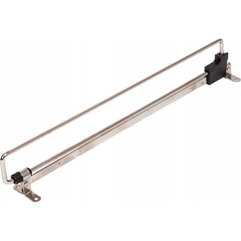 Cintre coulissant pour penderie, penderie AKS, chrome/noir, L-300 mm (1/5)