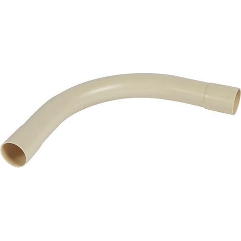 Legrand – Cintre grand rayon 90° IP44 Ø20mm – rayon 70mm – ignifugé – pour conduits rigides – sable RAL1015 (1/2)