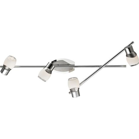 16,8 Watt SMD LED faretto da soffitto a 4 luci vetro chiaro761015-4