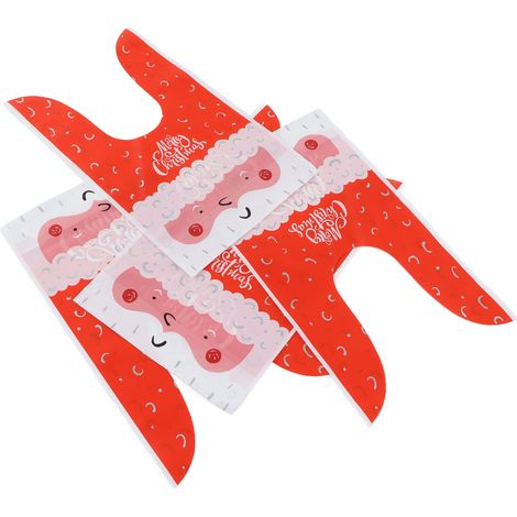 100 Pochettes Cadeaux de Noël Réutilisables en Tissu pour Gourmandises - Emballages Écologiques Festifs (1/5)