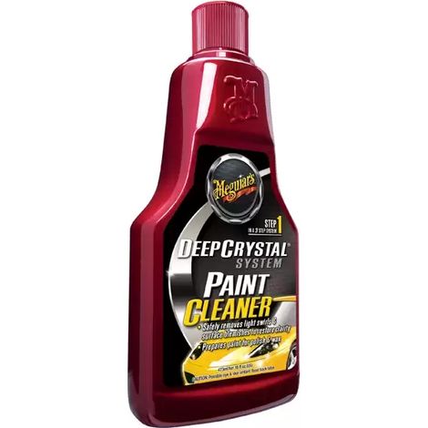 Limpiador de pintura Meguiar's deep crystal step 1 no abrasivo fácil de usar