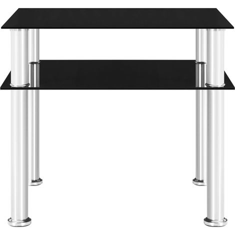Beistelltisch Schwarz 45x50x45 cm Sicherheitsglas