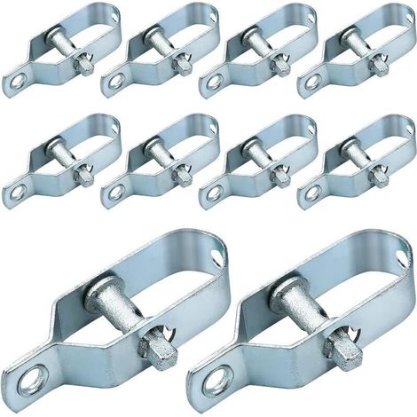 10Pcs Tendeur de Cloture 90mmTendeurs à Fil Barbelé Tendeur Grillage en Acier Galvanisé pour Fil de Grillage Ou Autre Argent (1/4)
