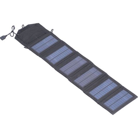 Faltbares Solar-Ladepanel aus kristallinem Silizium, tragbarer Lader 10,5 W, 5–6 V mit USB-Schnittstelle (1/5)