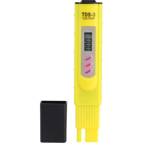 Testeur de qualité de l'eau TDS avec écran LCD, testeur de qualité de l'eau 0-9990 ppm, livré sans pile. (1/5)