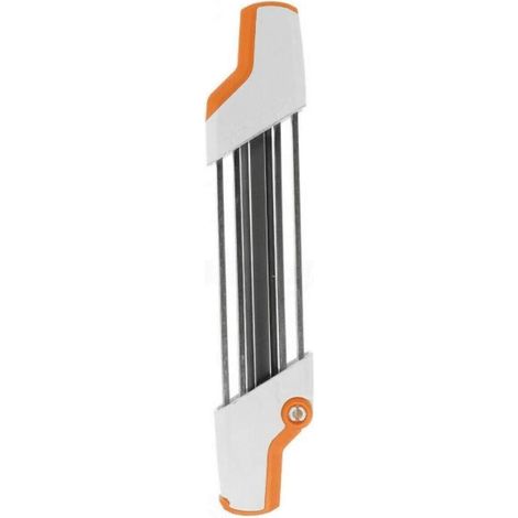2-in-1 Easy File Kettensägenkettenschärfer 4,0 mm, Kettensägenketten-Schärffeile, Kettensägenfeile, Stein, Schmuck (Orange-Weiß, 4,0 mm)