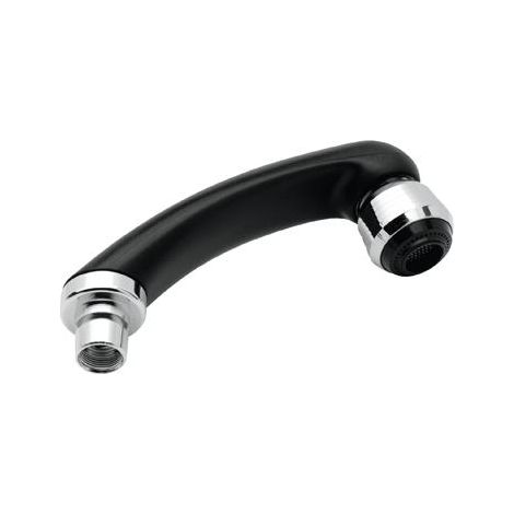 Blanc Habitat – Douchette bi-jets coiffeur – 2 jets : pluie et mousseur – Débit 18L/min – Finition noire élégante – Arrivée femelle 15/21 - 5003C