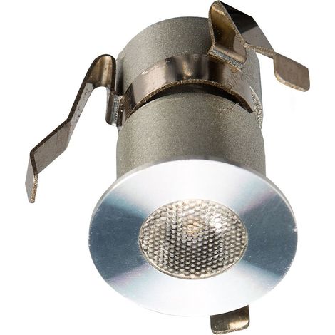 Pack de 6 spot rond BALI LED 1 fixe alu brossé 3000K 6x1,2W IP54 - EUROPOLE - 46110 (1/4)