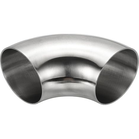 Coude À 90 Degrés Mandriné, 70mm OD D'Échappement En Acier Raccord De Tuyauterie Inoxydable 304 pour Tuyau Main Courante D'Escalier HVAC - 85 mm (1/5)