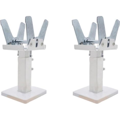 Support de radiateur réglable au sol, supports de radiateur, support de radiateur, hauteur de 14 à 21 cm, construction en acier, double stabilité pour radiateurs à panneaux