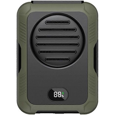Ventilateur rechargeable USB 2000 mAh à porter autour du cou ou de la taille pour le camping en plein air B-- (1/5)