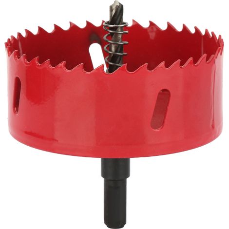 Scie cloche de 90 mm, foret à métaux, dents pour aluminium, bois, plastique et plaques de plâtre (1/5)