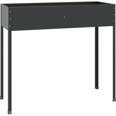 Maison Exclusive - Pflanzkübel Anthrazit 100,5x40,5x90 cm Verzink (1/5)
