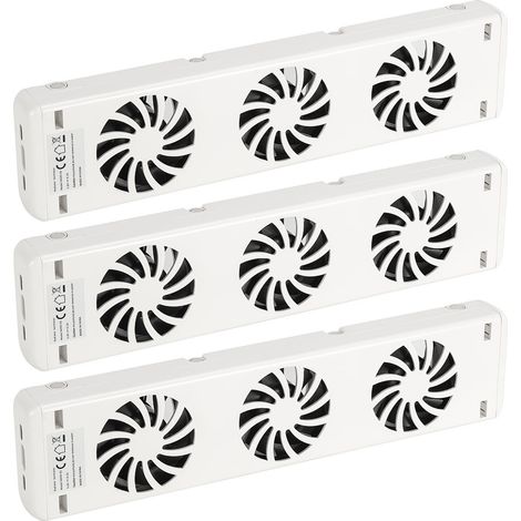 Randaco Ventilateur pour radiateur Ventilateur amplificateur de radiateur - Economie d'énergie & confort Trio-Set 100cm (1/5)
