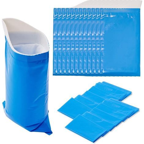 Packung mit 12 Einweg-Urinbeuteln (600 ml) Tragbares Urinal für Frauen - Stehender Kotz-/Urinbeutel für Frauen, Männer und Kinder - Für Notfälle, Autos, Reisen, Camping, Wandern und Festivals (1/5)