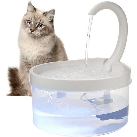 fontaine pour chat fontaine pour chat pour chat avec fenêtre de démarrage de l'eau fontaine à boire pour filtre pour chat--