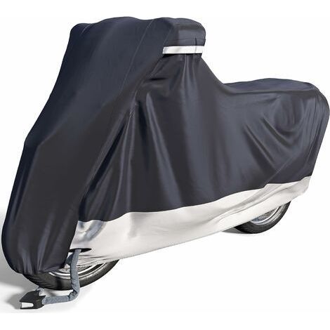 Bâche Moto pour extérieur & intérieur [Taille XL] Housse Scooter étanche, pour l’Hiver, protège Le Vernis & thermorésistant(245105125cm) (1/4)