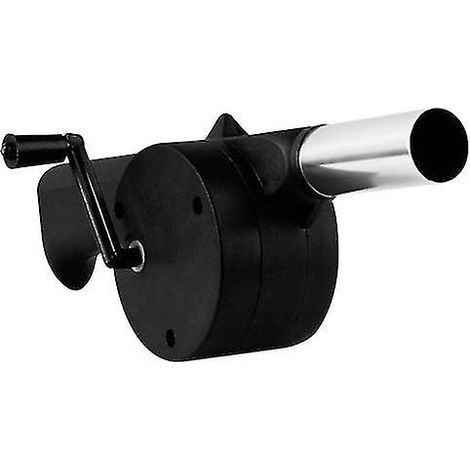 Souffleur manuel à turbine pour charbon, petit souffleur manuel à manivelle pour barbecue extérieur ou utilitaire de barbecue (1/5)