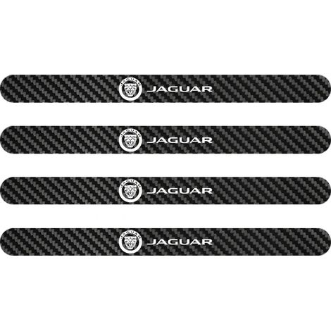 (Poignée de porte B,lot de 4) Pour Jaguar XF XE XFL XEL XJL XJ F-PACE : film protecteur en fibre de carbone pour poignées de porte et seuils de porte,autocollant anti-rayures (1/3)