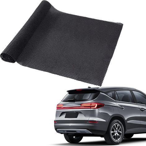 Tapis Antidérapant PVC, 80 x 130 cm, Noir, Polyvalent Anti Derapant Tapis Noir Tapis de Coffre de Voiture Tapis Antidérapant Chien pour Salle de Bain, Tiroirs, Sol (1/5)