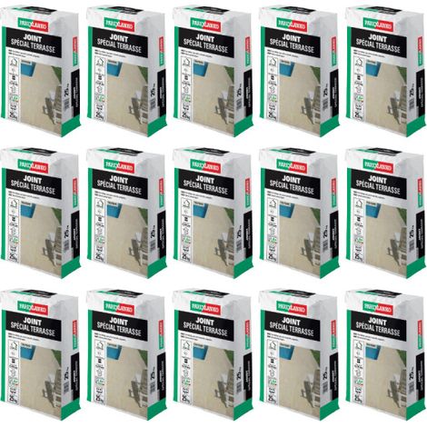 Lot de 15 sacs de joint spécial terrasse PAREXLANKO - Ton Pierre - 375kg (1/5)