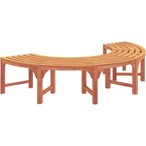 Banc jardin Banc extérieur Banquette de jardin d'Arbre Naturel 160 x 80 x 45 cm Bois d'eucalyptus massif (1/5)