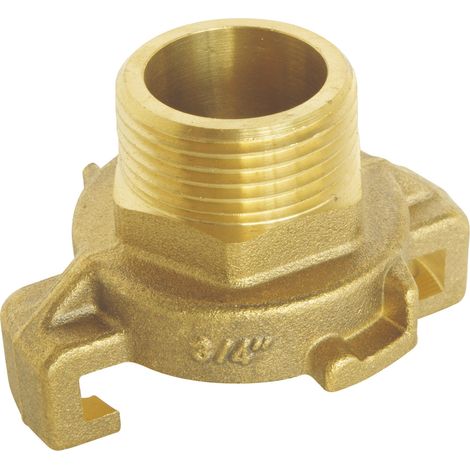 Raccord express cannelé Mâle 3/4" - Joint intégré (1/3)