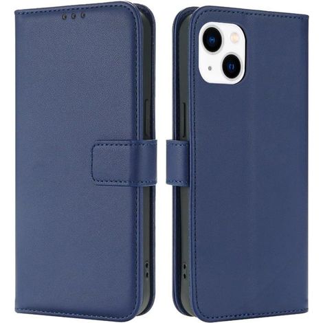 Coque pour iPhone 13 / iPhone 14 Coque Etui avec Porte Carte Rabat Clapet Portefeuille Cuir Pochette Antichoc Flip Case Étui Cover (1/5)