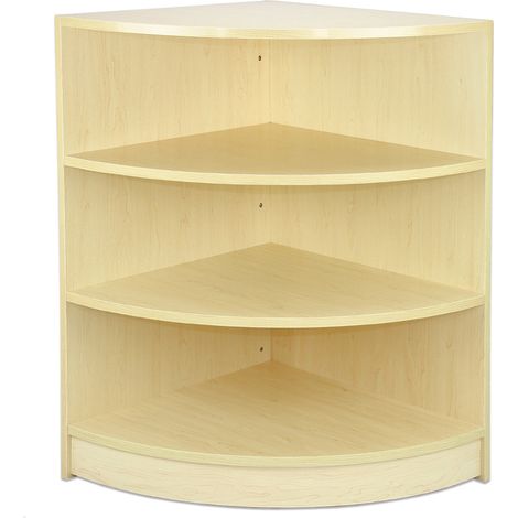 Mostrador Recepcion Curvo Esquina LM60 en Arce Laminado Mostrador Tienda Recepción Peluquería Oficina Peluqueria Barberia Esquinero Mostrador Bar Profesional Comercial 60x60x90cm Counter for Shop (1/5)