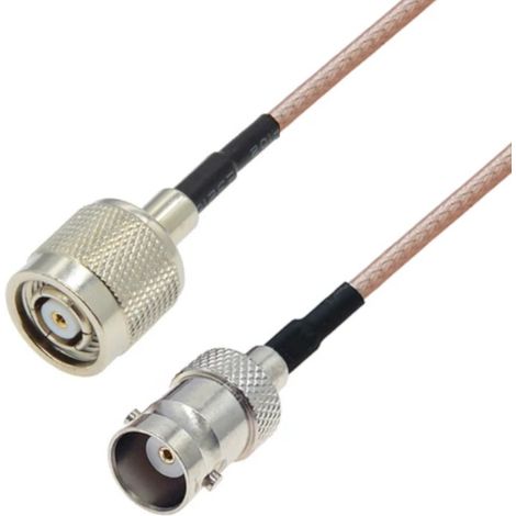 Anschlusskabel mit BNC-Buchse / TNC-RP-Stecker, RG316, 20 cm