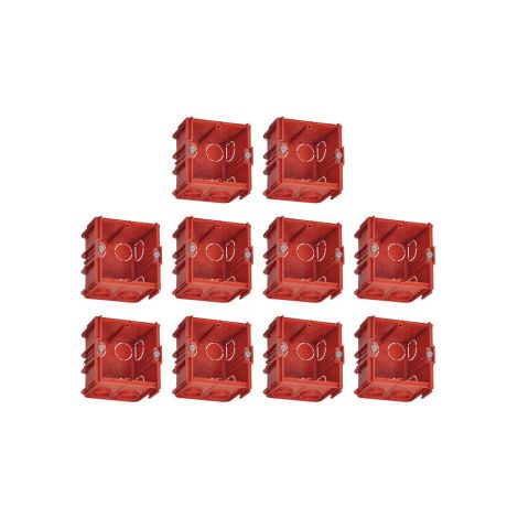 Legrand - Batibox - LOT de 10 Bou00eetes u00e0 Sceller Monoposte - Carru00e9e associable - Prof. 60 - Ru00e9f. : 080161x10 (1/3)