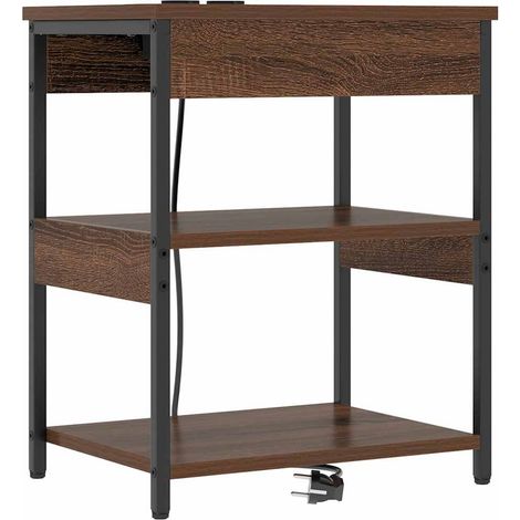 Maison Exclusive - Armadio da Notte Rovere Marrone 41 x 31 x 51 cm