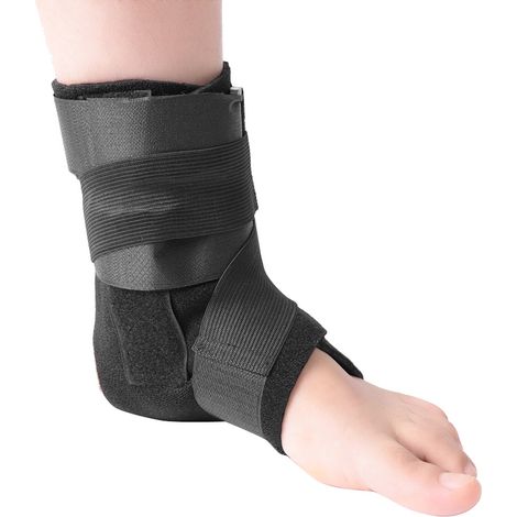 Orthèse de cheville ajustable, support pour pied tombant, correctrice de varus-valgus, protection (1/5)