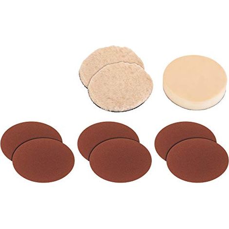 Set Cuffie e Dischi Abrasivi per Lucidatrici Auto 180 mm Einhell CC-PO 2093233 (1/4)