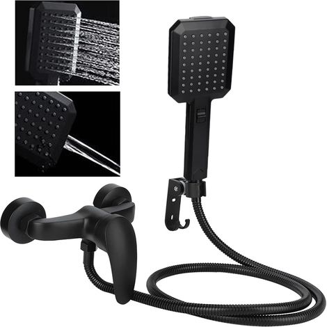 Miscelatore per vasca da bagno nero G1/2 con doccetta, rubinetto doccia per vasca, rubinetto monocomando per vasca da bagno A (1/5)