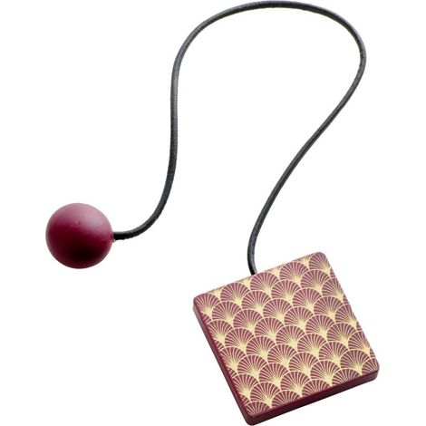 Embrasse de Rideau Aimantée "Lumos" 28cm Bordeaux & Or (1/3)