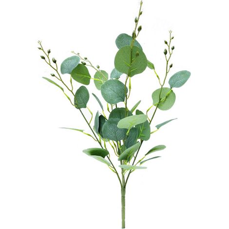 Ramas navideñas artificiales de aspecto realista, follaje natural (verde, rojo, dorado). (1/5)