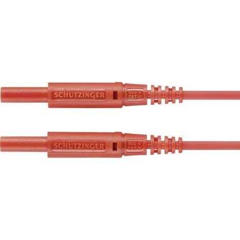 Schützinger Cavo di misura Spina 2 mm Spina 2 mm 25.00 cm Rosso 1 pz. (1/2)