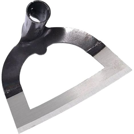 Azada hueca para desherbar, azada agrícola, herramienta para limpiar maleza, acero al manganeso, estilo antiguo, para plantar pino, tierra para macetas, gran grosor, hoja afilada para desherbar, 21 cm