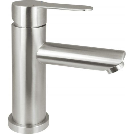 Neo Neo Lupo robinet de lavabo acier brossé design moderne (1/5)