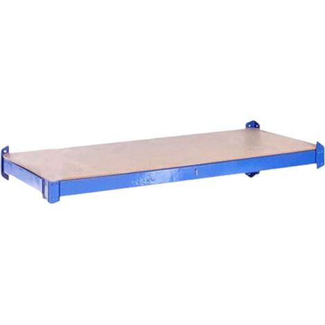 Estante metálico azul 90x40 cm para almacén taller (1/4)