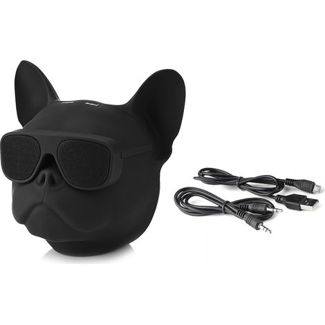Enceinte Bluetooth sans fil stéréo portable en forme de chien (1/5)
